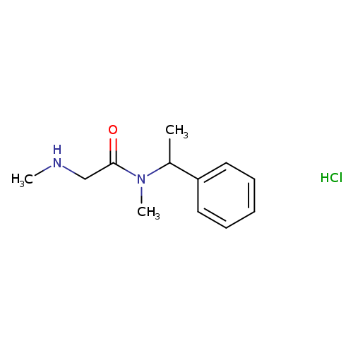 N-methyl-2-(methylamino)-N-(1-phenylethyl)acetamide hydrochloride