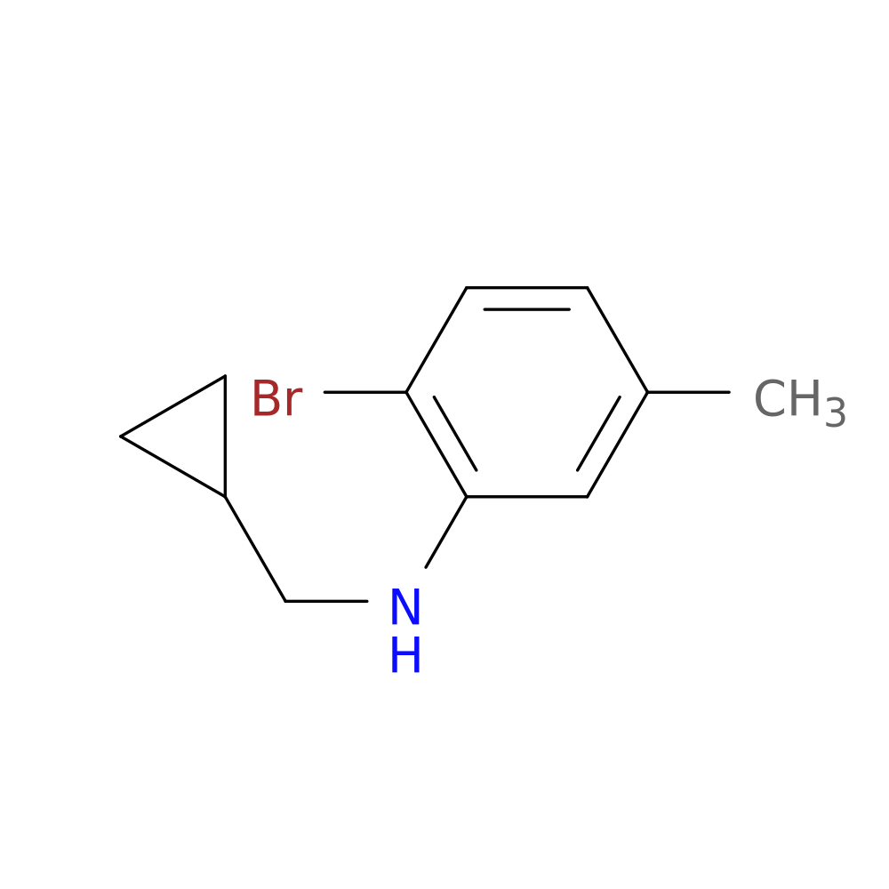 2-bromo-N-(cyclopropylmethyl)-5-methylaniline