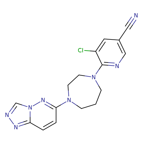 5-chloro-6-(4-{[1,2,4]triazolo[4,3-b]pyridazin-6-yl}-1,4-diazepan-1-yl)pyridine-3-carbonitrile