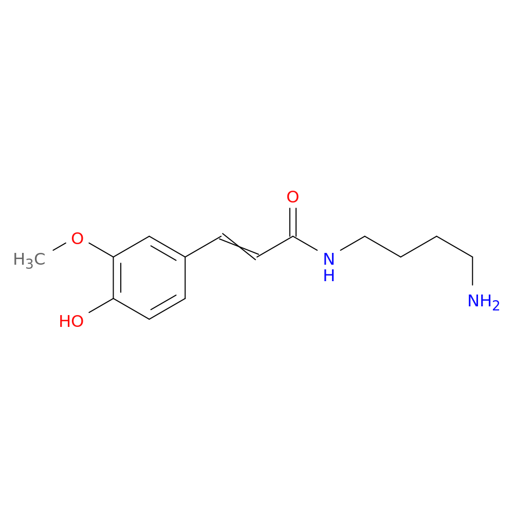 N-(4-Aminobutyl)-3-(4-hydroxy-3-methoxyphenyl)acrylamide