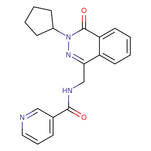 N-[(3-cyclopentyl-4-oxo-3,4-dihydrophthalazin-1-yl)methyl]pyridine-3-carboxamide