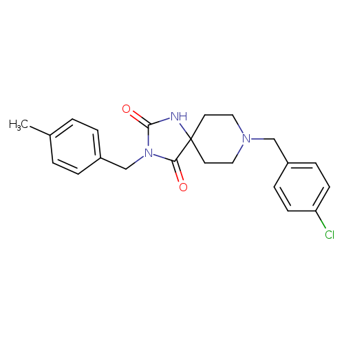 8-[(4-chlorophenyl)methyl]-3-[(4-methylphenyl)methyl]-1,3,8-triazaspiro[4.5]decane-2,4-dione