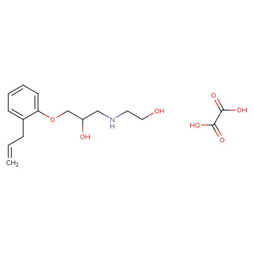 1-[(2-hydroxyethyl)amino]-3-[2-(prop-2-en-1-yl)phenoxy]propan-2-ol; oxalic acid