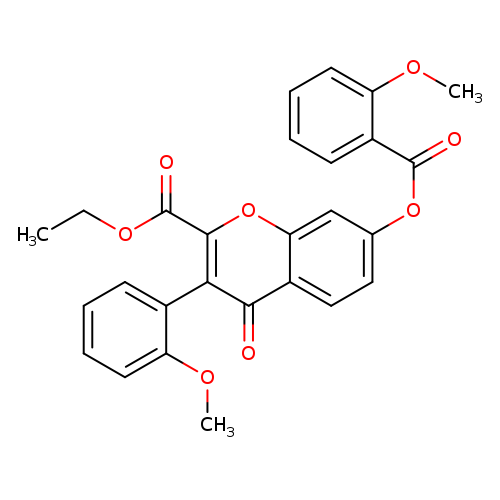 ethyl 7-(2-methoxybenzoyloxy)-3-(2-methoxyphenyl)-4-oxo-4H-chromene-2-carboxylate