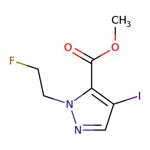 2-(2-FLUORO-ETHYL)-4-IODO-2H-PYRAZOLE-3-CARBOXYLIC ACID METHYL ESTER