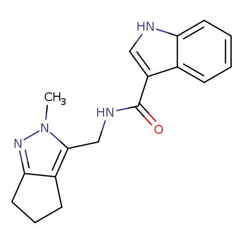 N-({2-methyl-2H,4H,5H,6H-cyclopenta[c]pyrazol-3-yl}methyl)-1H-indole-3-carboxamide