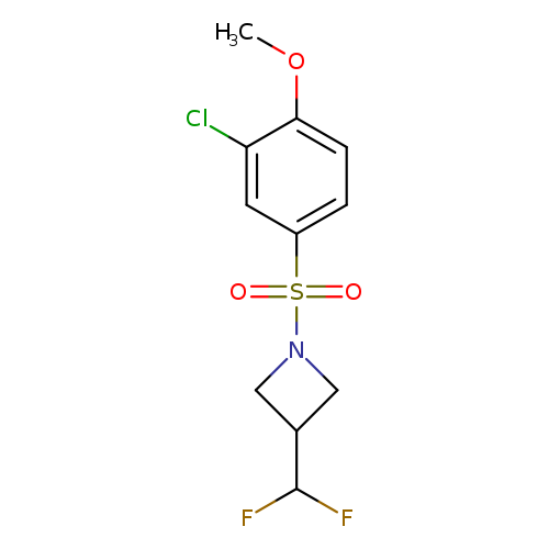 1-(3-chloro-4-methoxybenzenesulfonyl)-3-(difluoromethyl)azetidine