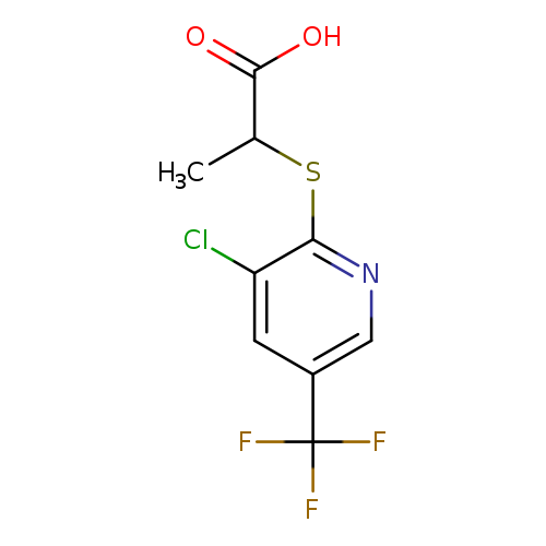 2-((3-Chloro-5-(trifluoromethyl)pyridin-2-yl)thio)propanoic acid
