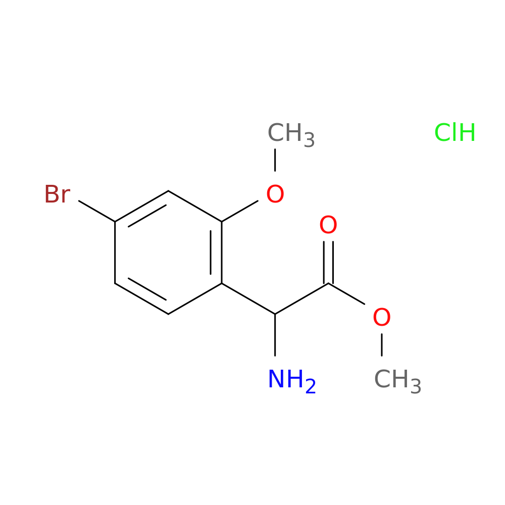 methyl 2-amino-2-(4-bromo-2-methoxyphenyl)acetate hydrochloride