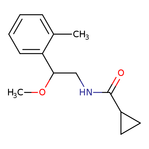 N-[2-methoxy-2-(2-methylphenyl)ethyl]cyclopropanecarboxamide