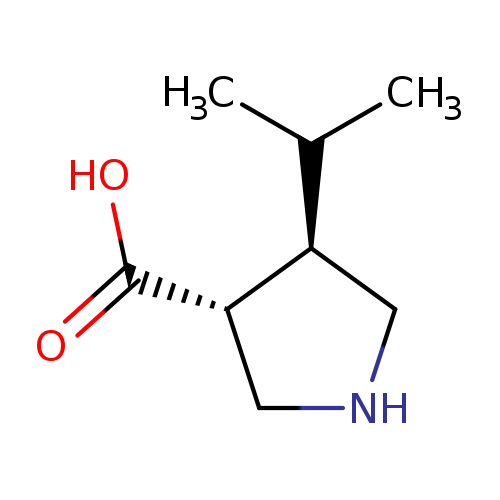 (3R,4R)-rel-4-Isopropylpyrrolidine-3-carboxylic acid