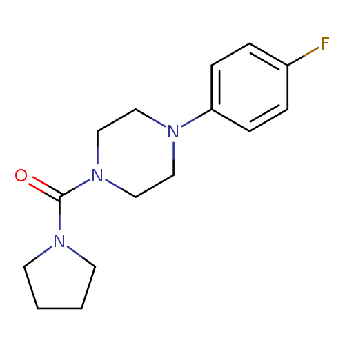 1-(4-fluorophenyl)-4-(1-pyrrolidinylcarbonyl)piperazine
