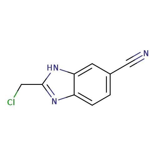 1H-Benzimidazole-6-carbonitrile, 2-(chloromethyl)-