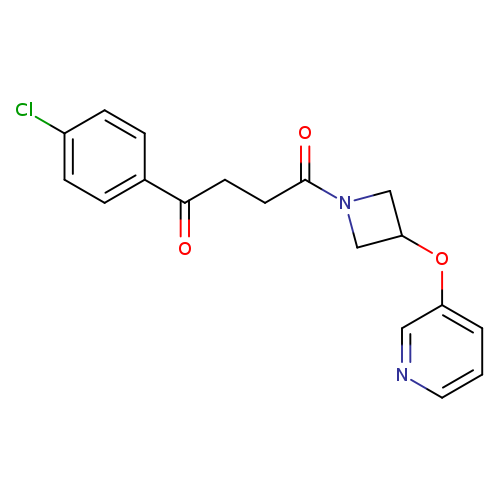 1-(4-chlorophenyl)-4-[3-(pyridin-3-yloxy)azetidin-1-yl]butane-1,4-dione