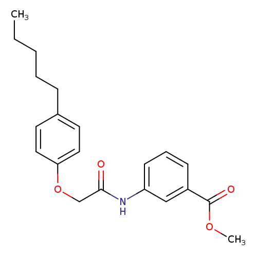 Methyl 3-[[2-(4-pentylphenoxy)acetyl]amino]benzoate