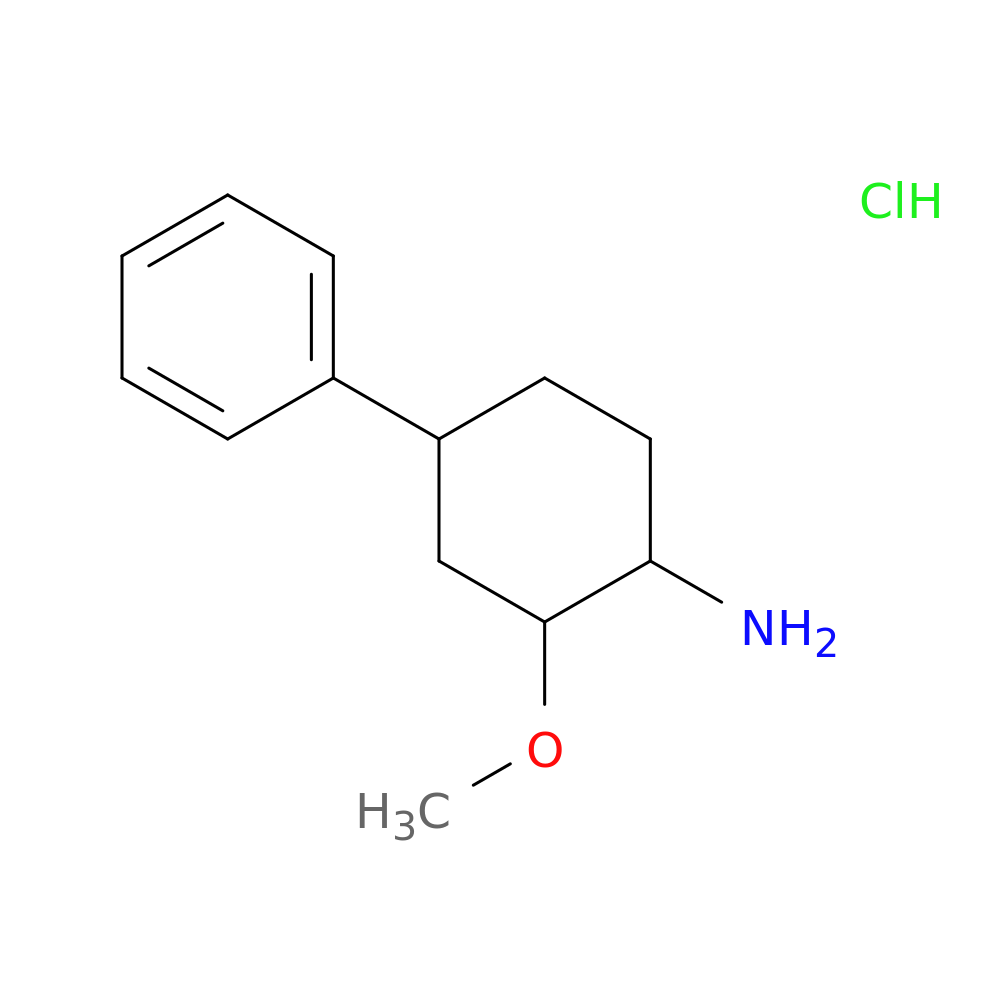 2-methoxy-4-phenylcyclohexan-1-amine hydrochloride