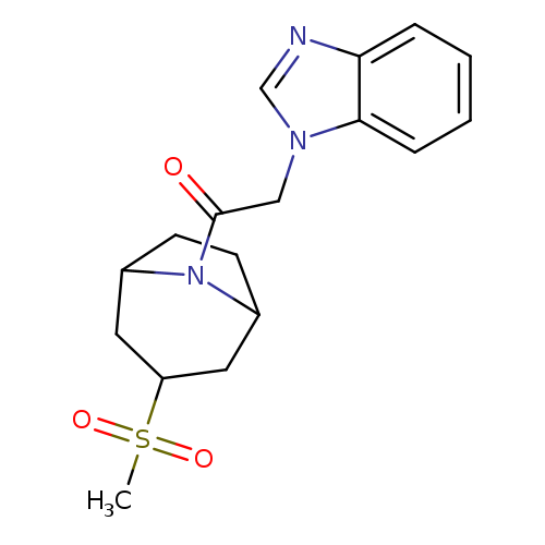 2-(1H-1,3-benzodiazol-1-yl)-1-{3-methanesulfonyl-8-azabicyclo[3.2.1]octan-8-yl}ethan-1-one