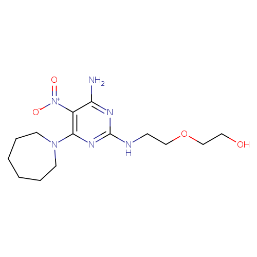 2-(2-{[4-amino-6-(azepan-1-yl)-5-nitropyrimidin-2-yl]amino}ethoxy)ethan-1-ol
