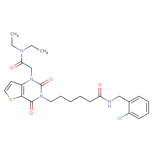 N-[(2-chlorophenyl)methyl]-6-{1-[(diethylcarbamoyl)methyl]-2,4-dioxo-1H,2H,3H,4H-thieno[3,2-d]pyrimidin-3-yl}hexanamide