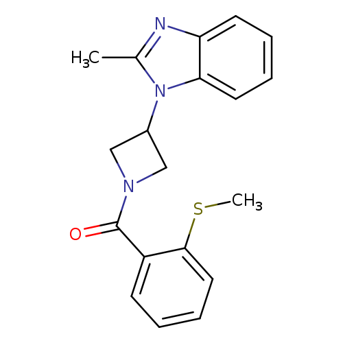 2-methyl-1-{1-[2-(methylsulfanyl)benzoyl]azetidin-3-yl}-1H-1,3-benzodiazole