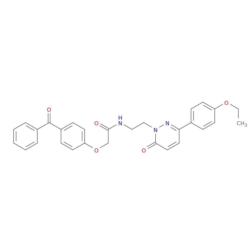 2-(4-benzoylphenoxy)-N-{2-[3-(4-ethoxyphenyl)-6-oxo-1,6-dihydropyridazin-1-yl]ethyl}acetamide
