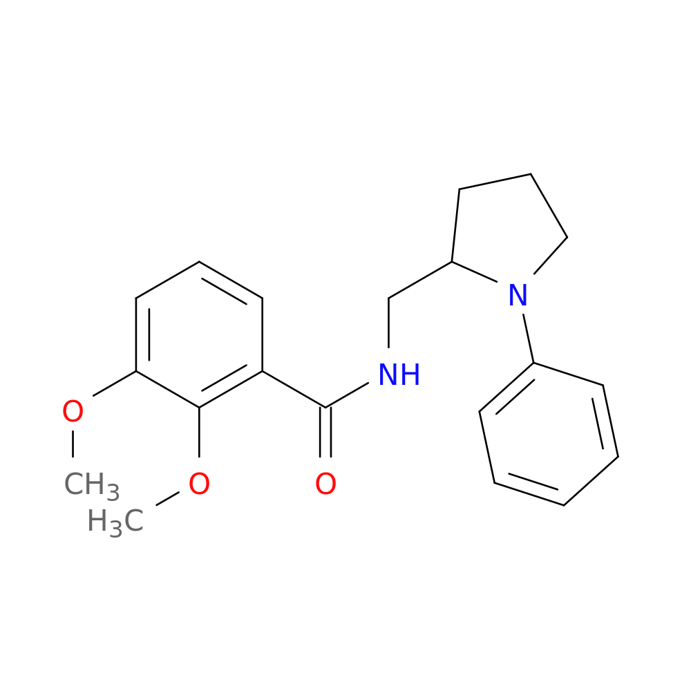 2,3-dimethoxy-N-[(1-phenylpyrrolidin-2-yl)methyl]benzamide