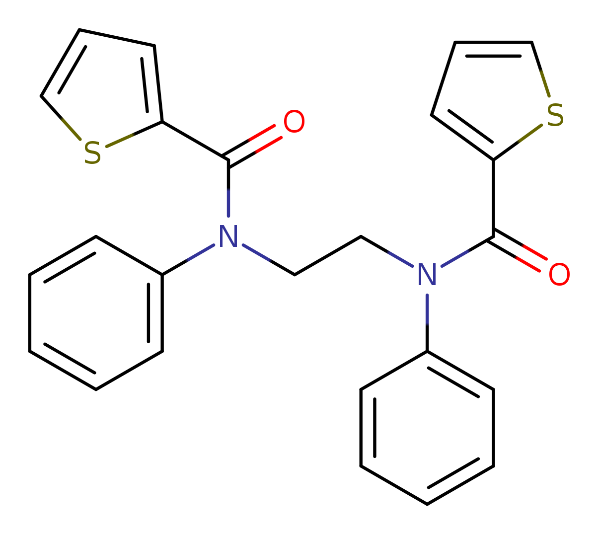 N-phenyl-N-{2-[N-phenyl-1-(thiophen-2-yl)formamido]ethyl}thiophene-2-carboxamide