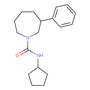N-cyclopentyl-3-phenylazepane-1-carboxamide