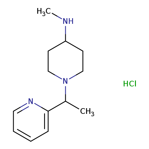 4-Piperidinamine, N-methyl-1-[1-(2-pyridinyl)ethyl]-, hydrochloride (1:1)