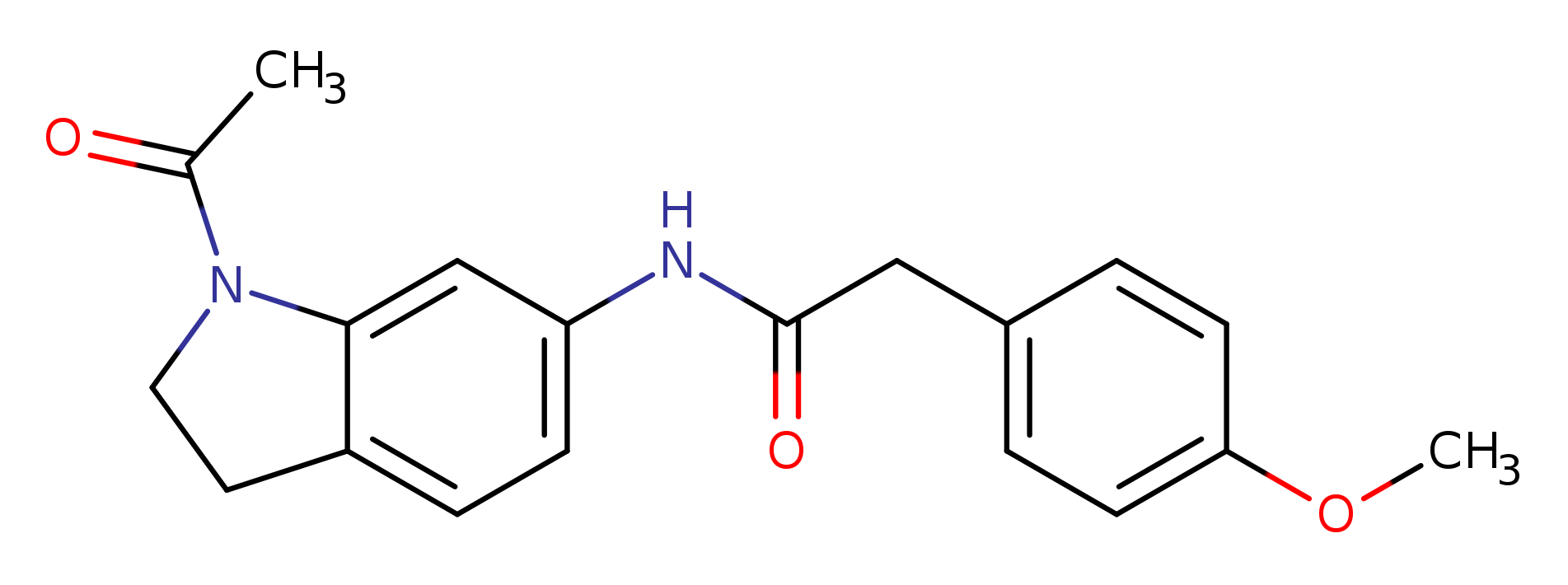 N-(1-acetyl-2,3-dihydro-1H-indol-6-yl)-2-(4-methoxyphenyl)acetamide