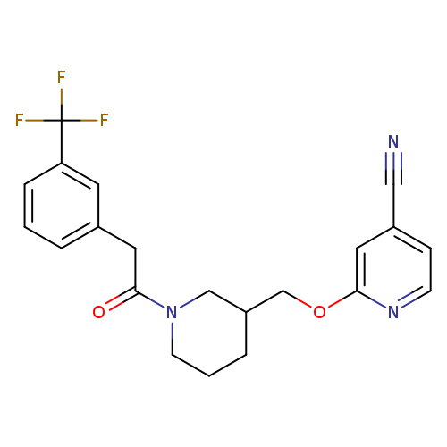 2-[(1-{2-[3-(trifluoromethyl)phenyl]acetyl}piperidin-3-yl)methoxy]pyridine-4-carbonitrile
