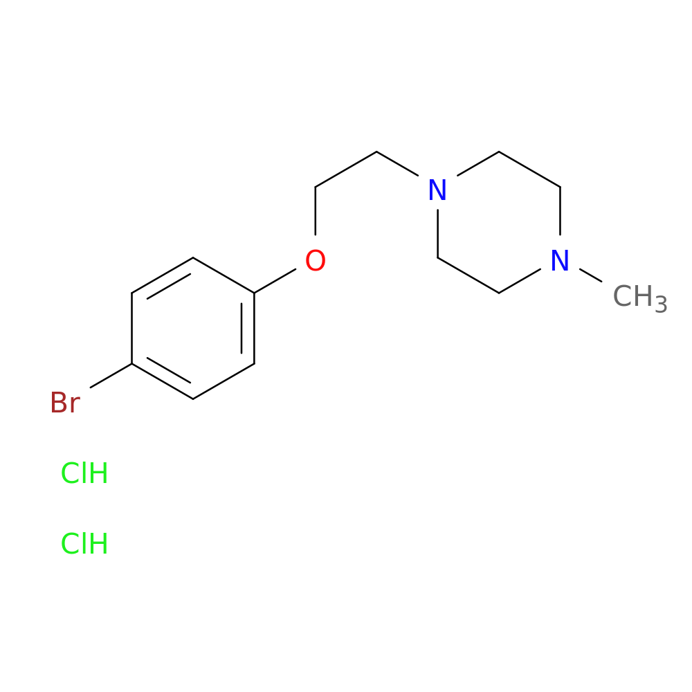 1-[2-(4-bromophenoxy)ethyl]-4-methylpiperazine dihydrochloride