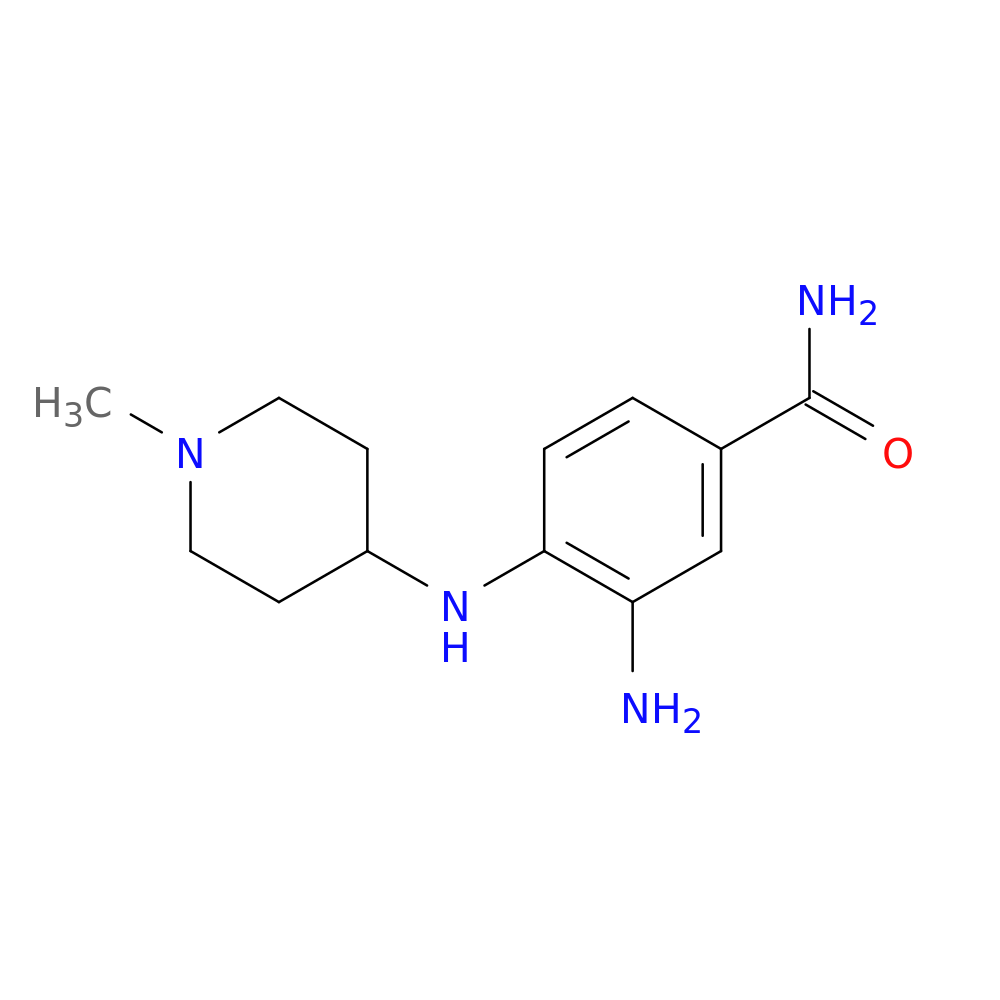 3-amino-4-[(1-methylpiperidin-4-yl)amino]benzamide