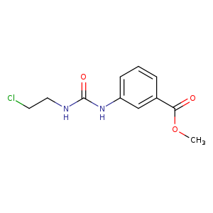 Benzoic acid, 3-[[[(2-chloroethyl)amino]carbonyl]amino]-, methyl ester