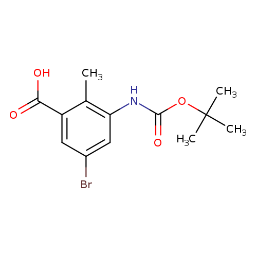 5-bromo-3-{[(tert-butoxy)carbonyl]amino}-2-methylbenzoicacid