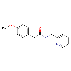 2-(4-methoxyphenyl)-N-(2-pyridinylmethyl)acetamide
