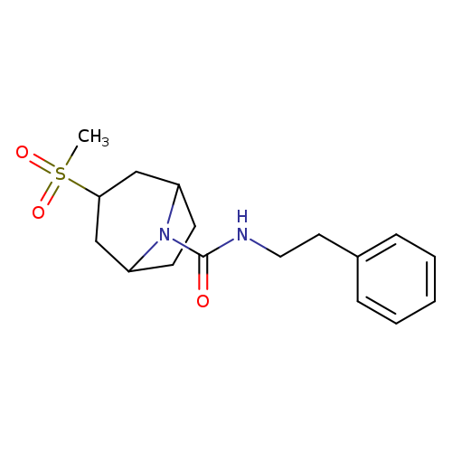3-methanesulfonyl-N-(2-phenylethyl)-8-azabicyclo[3.2.1]octane-8-carboxamide