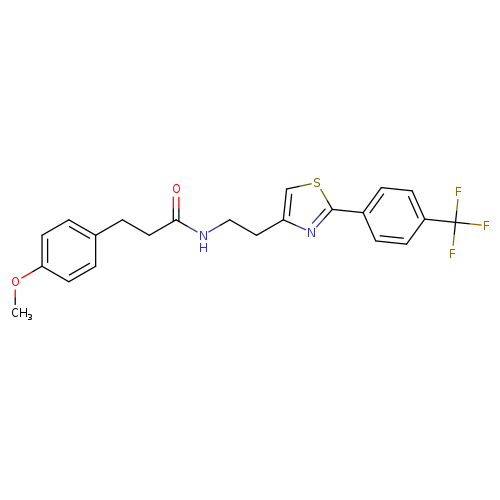 3-(4-methoxyphenyl)-N-(2-{2-[4-(trifluoromethyl)phenyl]-1,3-thiazol-4-yl}ethyl)propanamide