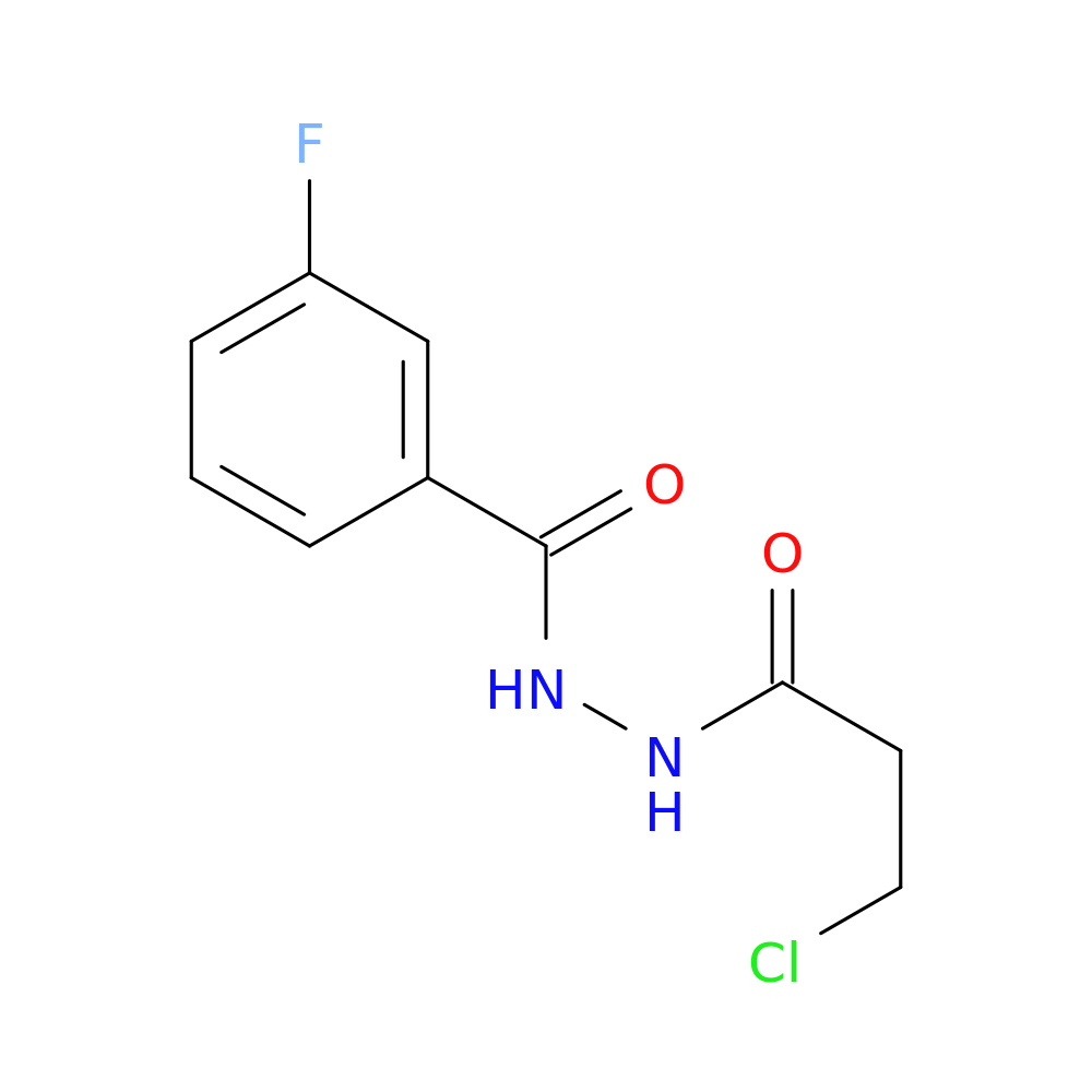 N'-(3-chloropropanoyl)-3-fluorobenzohydrazide
