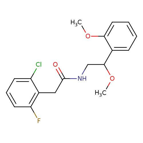 2-(2-chloro-6-fluorophenyl)-N-[2-methoxy-2-(2-methoxyphenyl)ethyl]acetamide