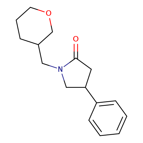 1-[(oxan-3-yl)methyl]-4-phenylpyrrolidin-2-one