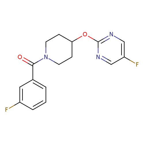 5-fluoro-2-{[1-(3-fluorobenzoyl)piperidin-4-yl]oxy}pyrimidine