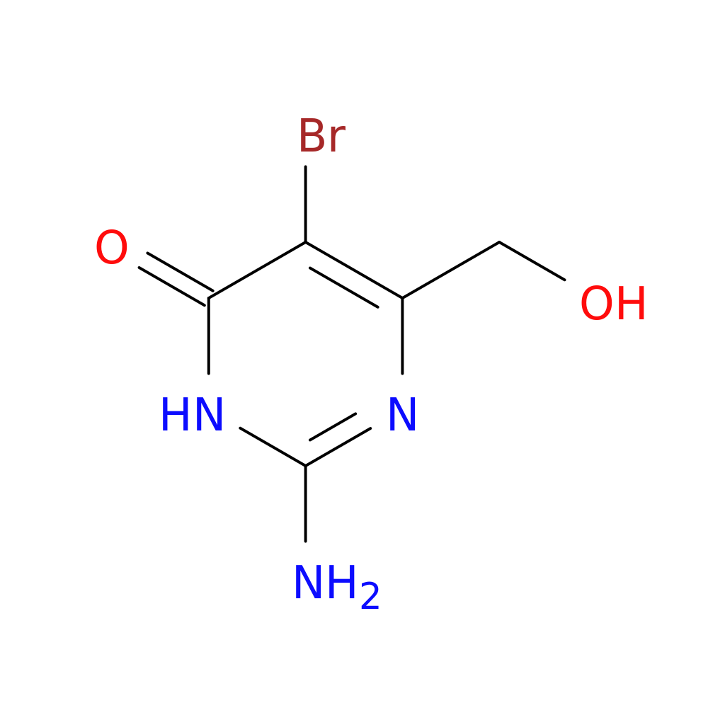 2-amino-5-bromo-6-(hydroxymethyl)-3,4-dihydropyrimidin-4-one