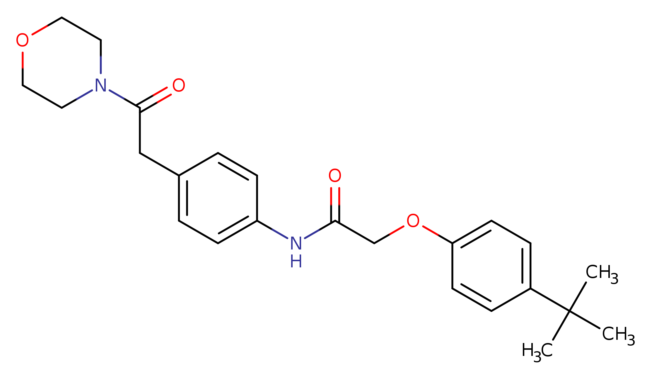 2-(4-tert-butylphenoxy)-N-{4-[2-(morpholin-4-yl)-2-oxoethyl]phenyl}acetamide