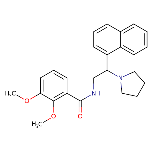 2,3-dimethoxy-N-[2-(naphthalen-1-yl)-2-(pyrrolidin-1-yl)ethyl]benzamide