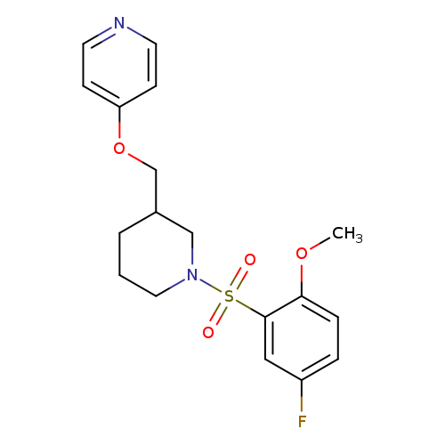 4-{[1-(5-fluoro-2-methoxybenzenesulfonyl)piperidin-3-yl]methoxy}pyridine
