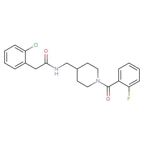 2-(2-chlorophenyl)-N-{[1-(2-fluorobenzoyl)piperidin-4-yl]methyl}acetamide
