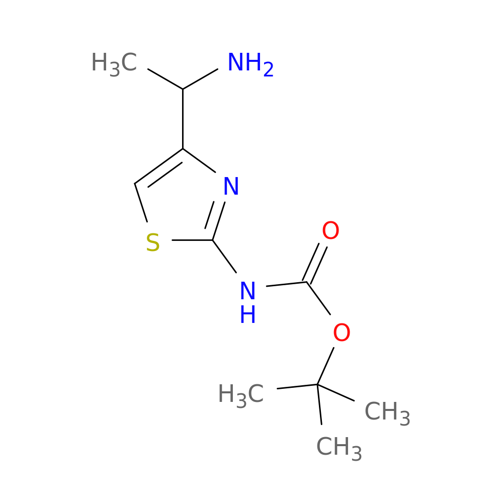 tert-butyl N-[4-(1-aminoethyl)-1,3-thiazol-2-yl]carbamate