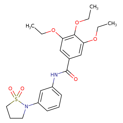 N-[3-(1,1-dioxo-1lambda6,2-thiazolidin-2-yl)phenyl]-3,4,5-triethoxybenzamide