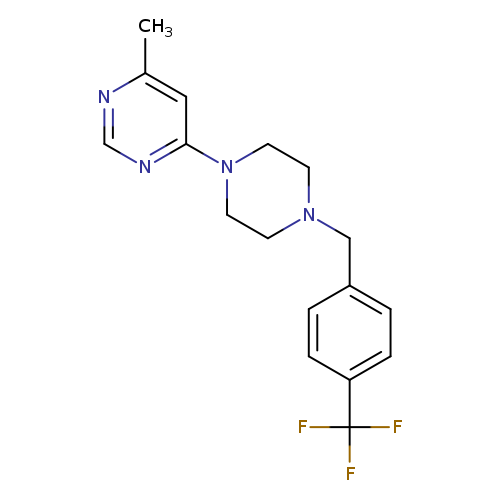 4-methyl-6-(4-{[4-(trifluoromethyl)phenyl]methyl}piperazin-1-yl)pyrimidine